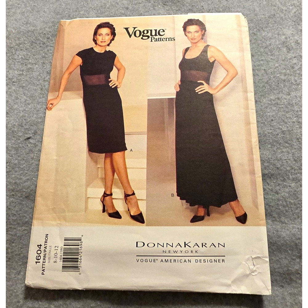 Vogue Patterns Very Vogue Women's Dress Sewing Pattern 1604 Vintage Original